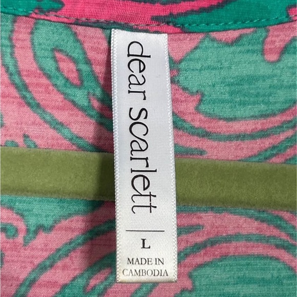 (2) Dear Scarlett Printed Tops Women’s Large - Picture 6 of 7